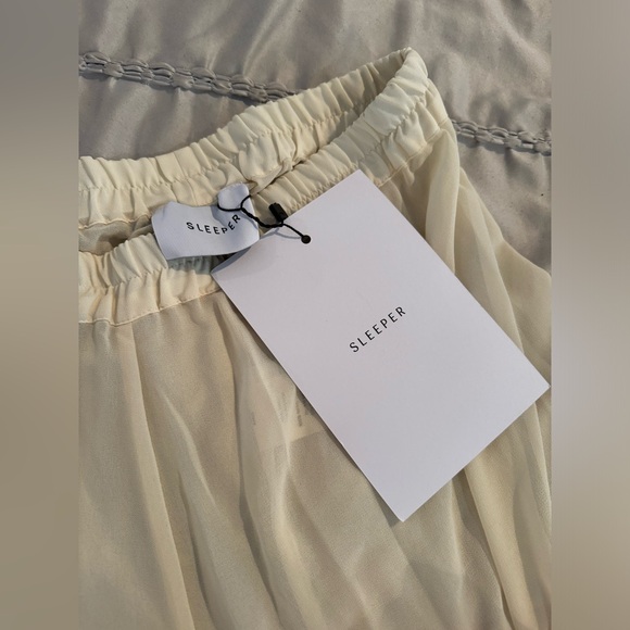 Sleeper Fluffy You Sheer Wide Leg Pants NWT - Picture 7 of 11